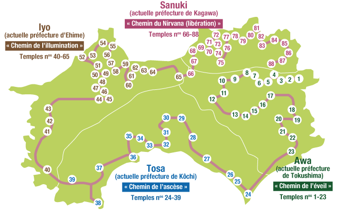 Pèlerinage de Shikoku : le chemin des 88 temples